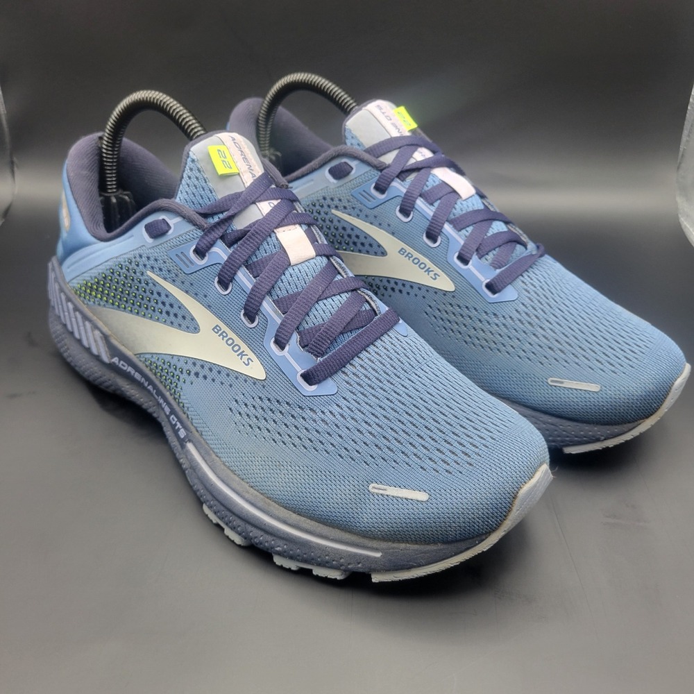 Brooks Adrenaline GTS 22 Womens Running Shoes Blue Stability Sneakers 9 1203531B